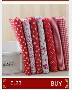 Booksew Telas Mini белый горошек Tissu 7 шт. хлопок стеганая ткань куклы DIY текстиль лоскутное шитье Tecido занавес Stoffen