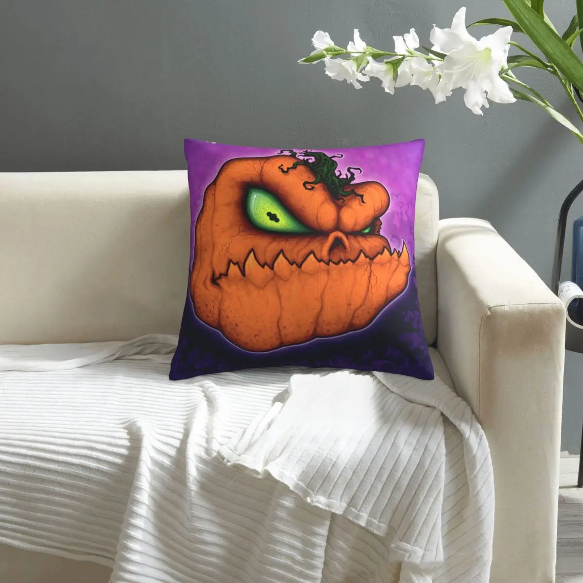

Halloween Punkin Head pillowcase printed cushion cover sofa waist pillow pillow cover