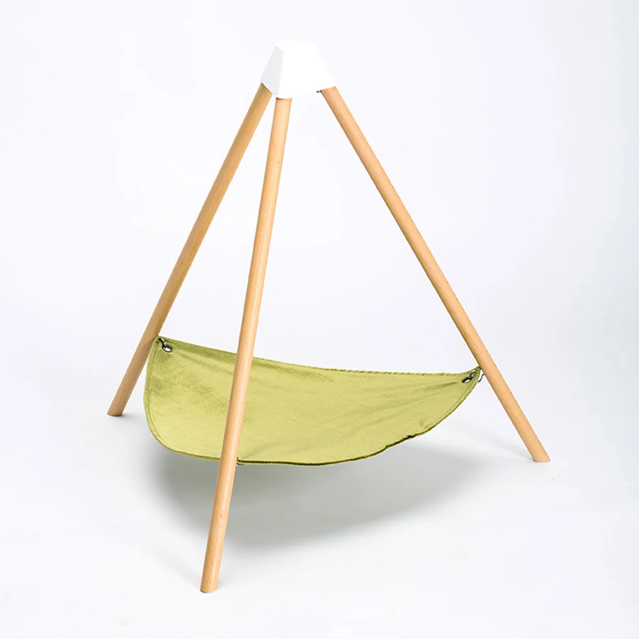 Простая подвесная кровать для домашних животных со штативом кровать-гамак кошек