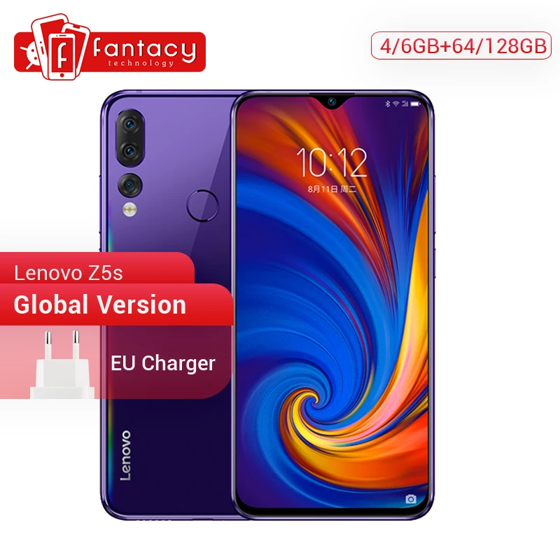 Оригинал Lenovo Z5s 6 ГБ 128 Snapdragon 710 AIE Восьмиядерный мобильный телефон 3 дюйма 1080P
