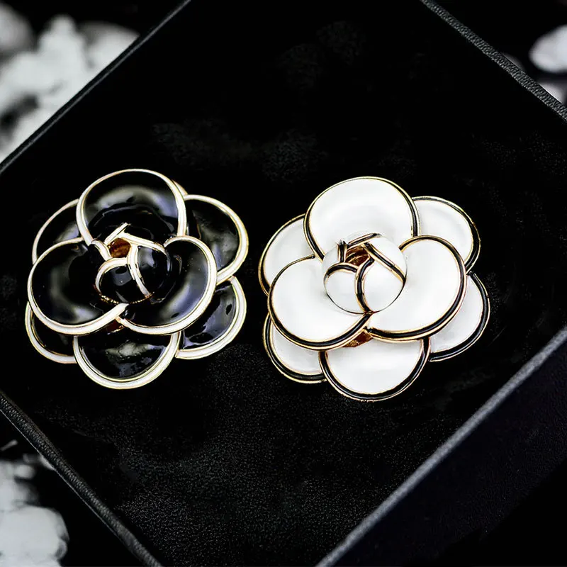 Лидер продаж модная брендовая брошь в виде капель камелии 5*5 см благородная