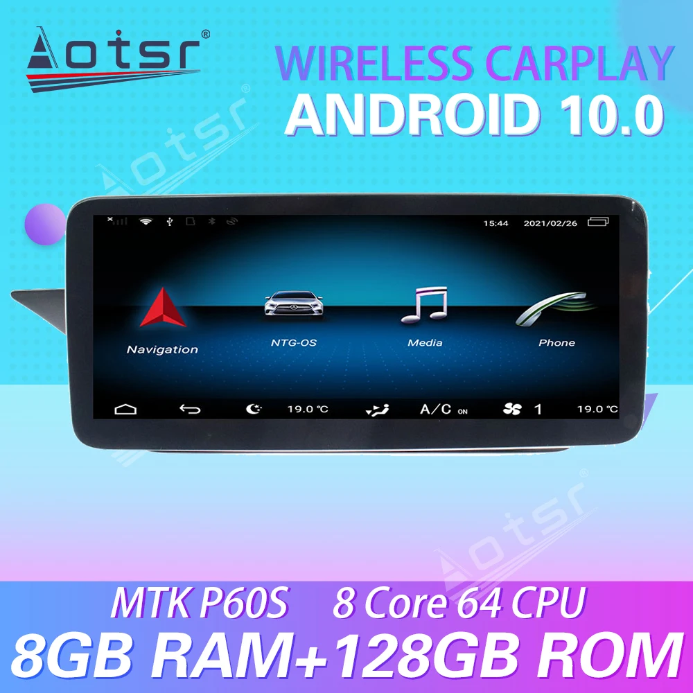 

For Mercedes-Benz E 2013-2014 12.3 Inch Android 10 Carplay Car Multimedia Radio Player GPS Navigation Stereo