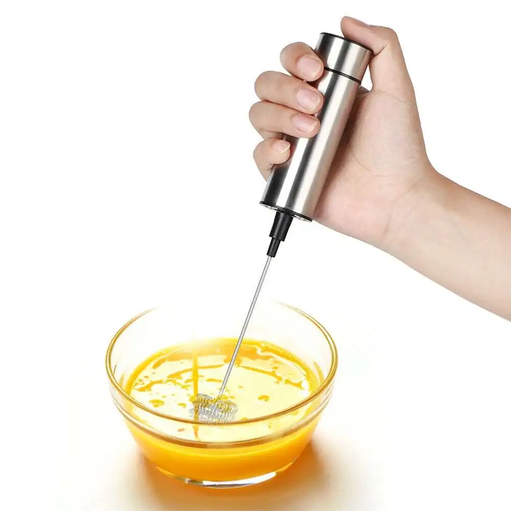 

1 Set Stainless Steel Coffee Blender Electric Whisk Milk Frother D 3cm*H 23cm