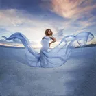 Женское длинное платье для будущей матери, длинное платье с длинным хвостом, реквизит для фотосъемки беременных, макси-платье, платье для беременных