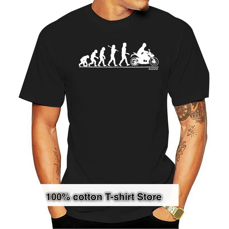 

2019 Fashion Evolution Of Man Kawa Z1000 Classic Motorcycle T-Shirt. Tees