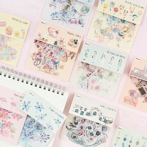 40 шт. освежающий цветок мини-наклейка DIY декоративный дневник альбом-ежедневник журналы наклейки эстетические Kawaii канцелярские принадлежности