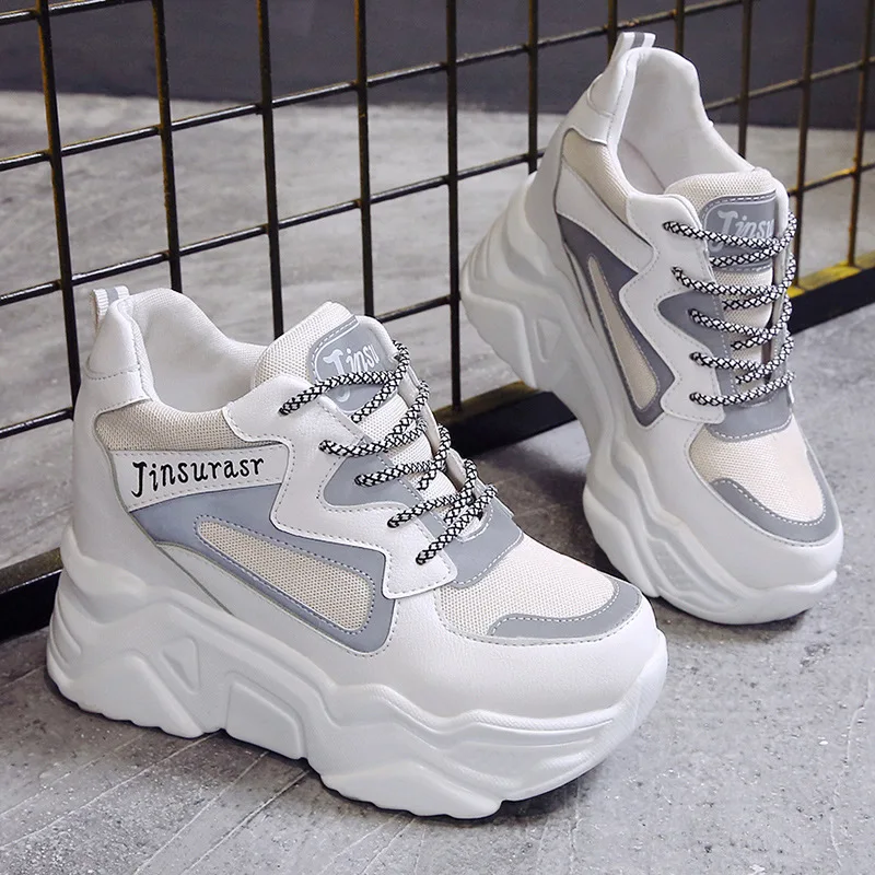 Женские кроссовки на массивной платформе высоком каблуке цвет в ассортименте |