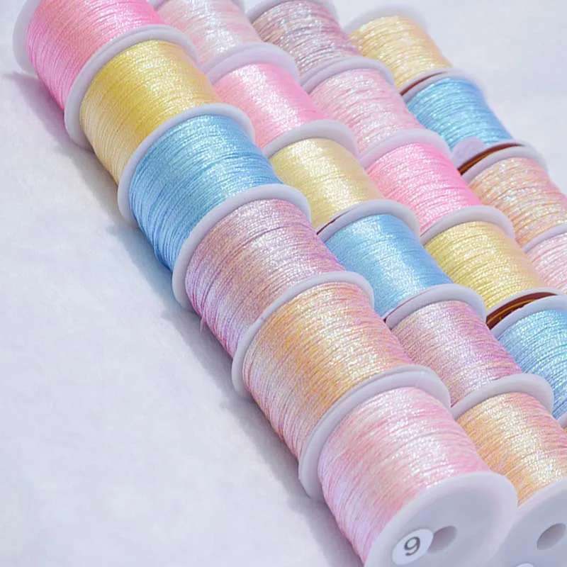 YOMDID Красочные золотые серебряные нити DIY ожерелье браслет ручной работы нить