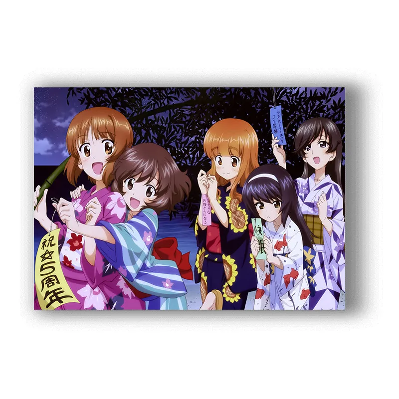 Плакат с аниме GIRLS und PANZER декор для домашней комнаты художественная живопись