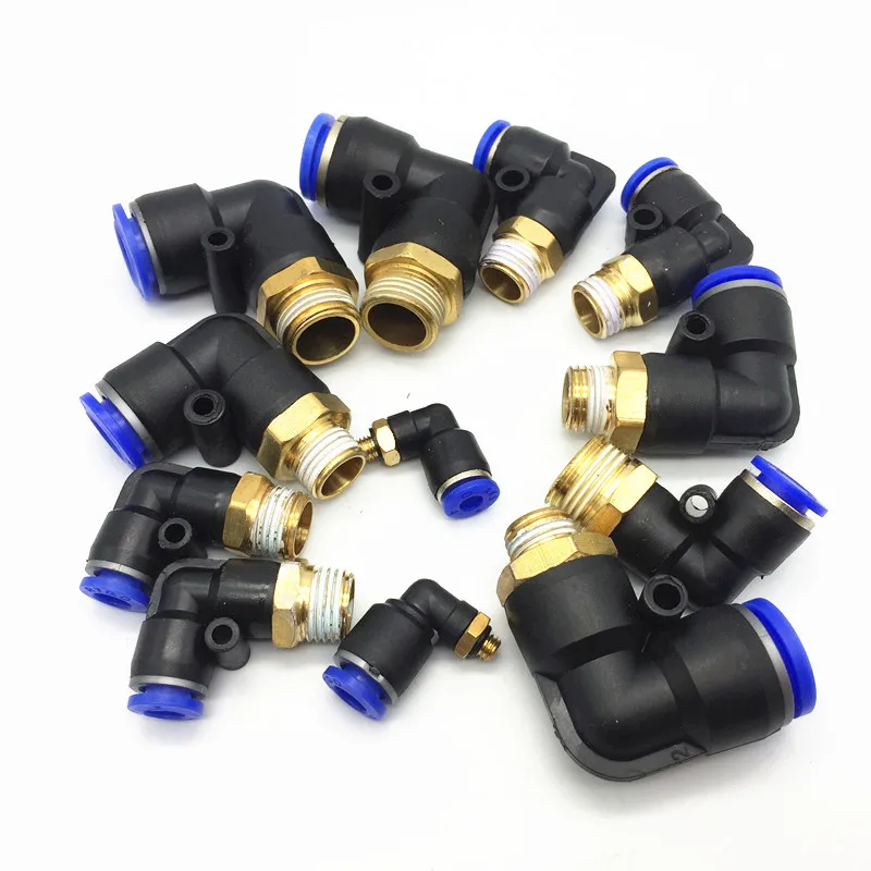 Пневматический соединитель наружный диаметр 4-12 мм 1/8 дюйма 1/4 3/8 наружная резьба