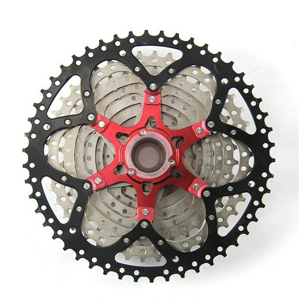 

BOLANY Bike 10 Speed 11T-50T Flywheel MTB Bike Ultralight Freewheel Cassette Aluminum Steel Rust Proof Part