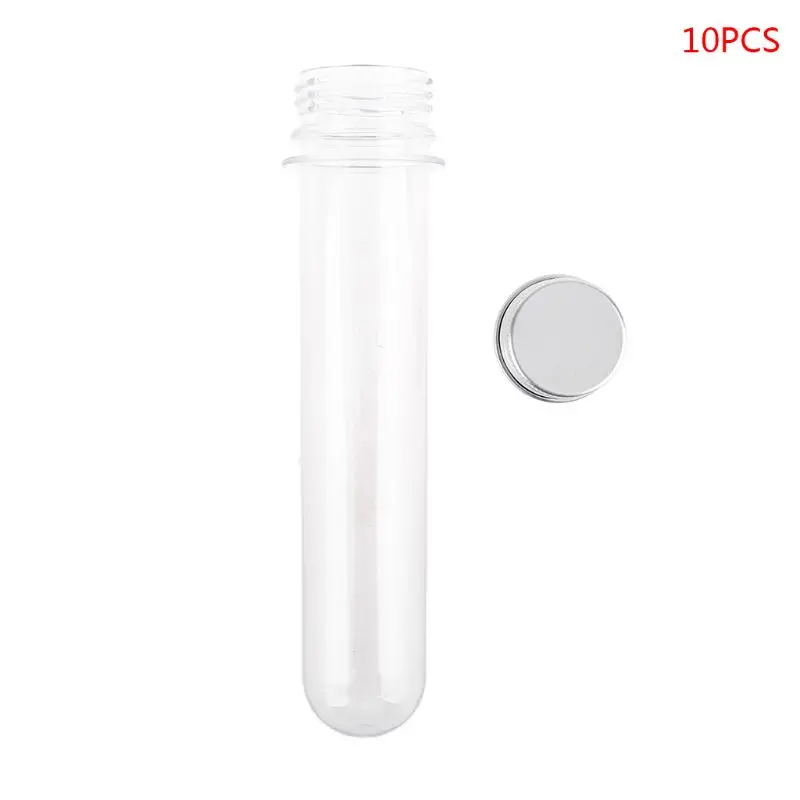 

Plastic Test Tubes Clear and Transparent Candy Storage Containers with Screw 40ml 10PCS 6XDD