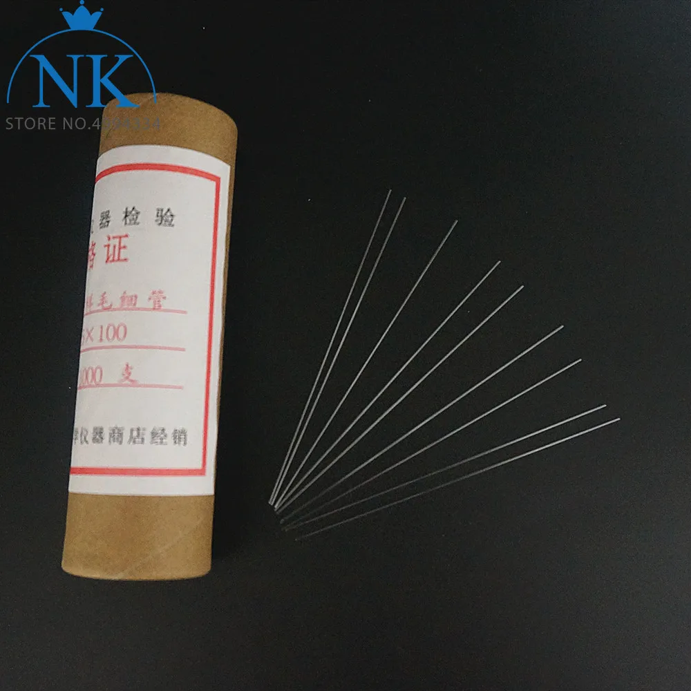 500 шт./лот капиллярные стеклянные точки плавления с двусторонним открытием