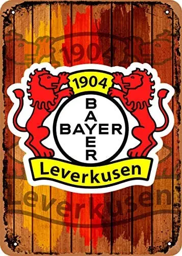 

Metal Sign - Bayer Leverkusen Bayer Leverkusen - 8 x 12 Vintage Look Tin Plate