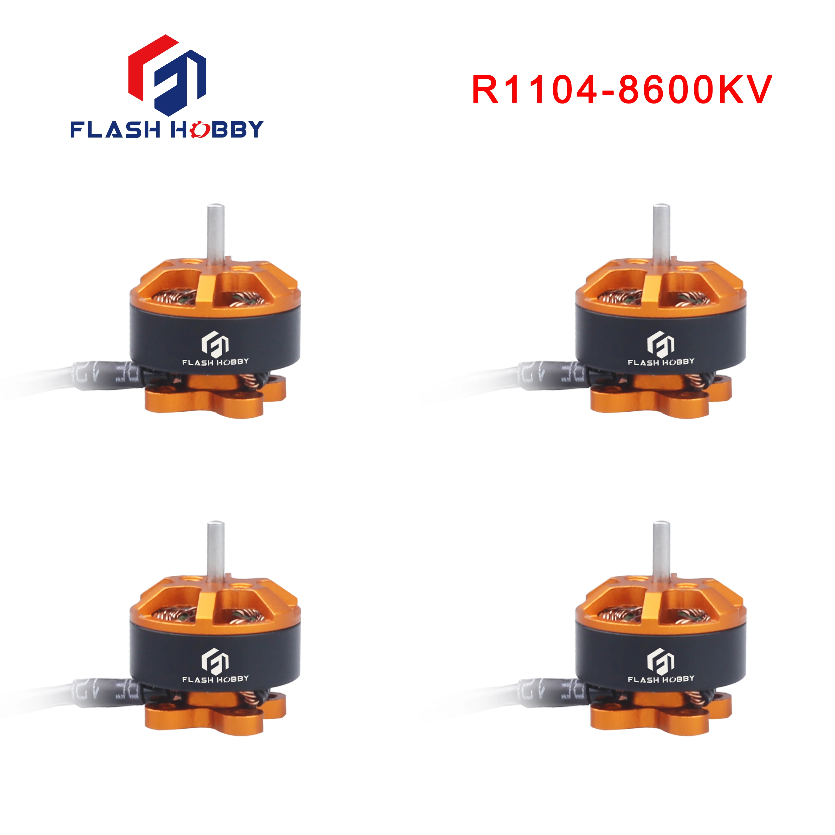 4 шт./лот Flashhobby R1104 8600KV бесщеточный двигатель для радиоуправляемого дрона FPV Racing