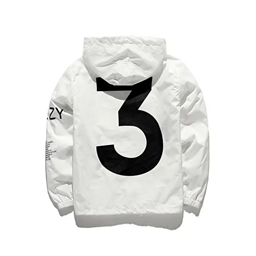 

Fashion and vitality men's logo windbreaker jacket letter print jacket slim casual sun protection men's jacket