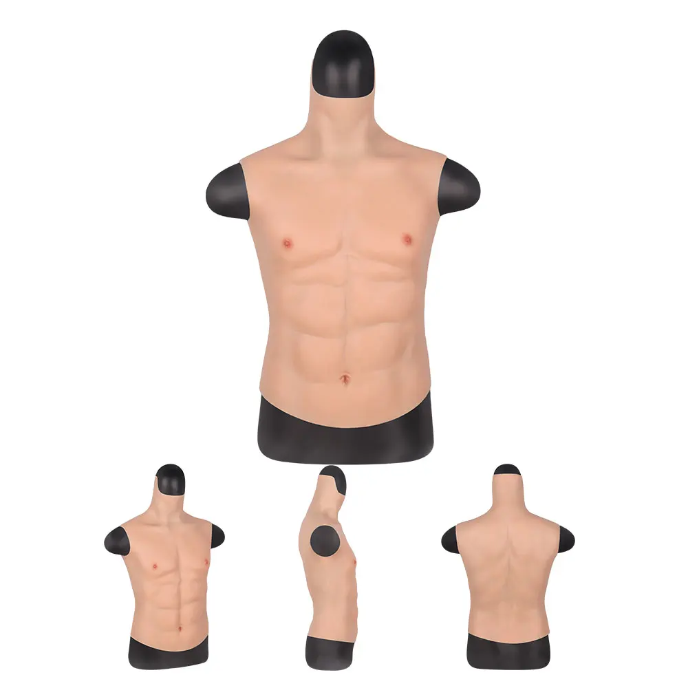 Имитация грудных мышц силиконовое боди для увеличения брюшного пресса мужчин и