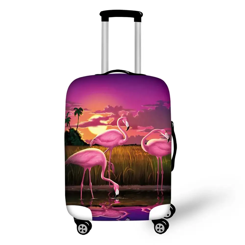 

Чехол для багажа HaoYun из мультфильма искусство закат Фламинго печать узор аксессуары для путешествий только чехол Модный Пыленепроницаемый...