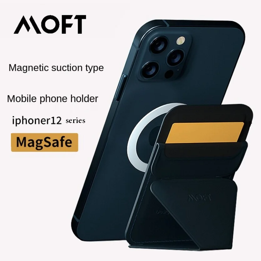 

MOFT Magnetic Thin Design Card Holder Snap-On MagSafe Compatible Stand & Wallet for iPhone 12 Series Support Wireless charging