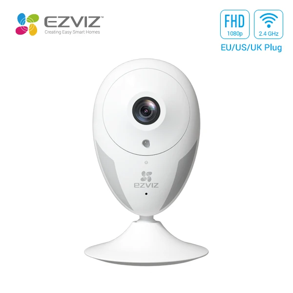 Камера домашняя EZVIZ CTQ2C 1080p 2 4G Wi-Fi Full HD двусторонняя связь ночное видение до 10 м |