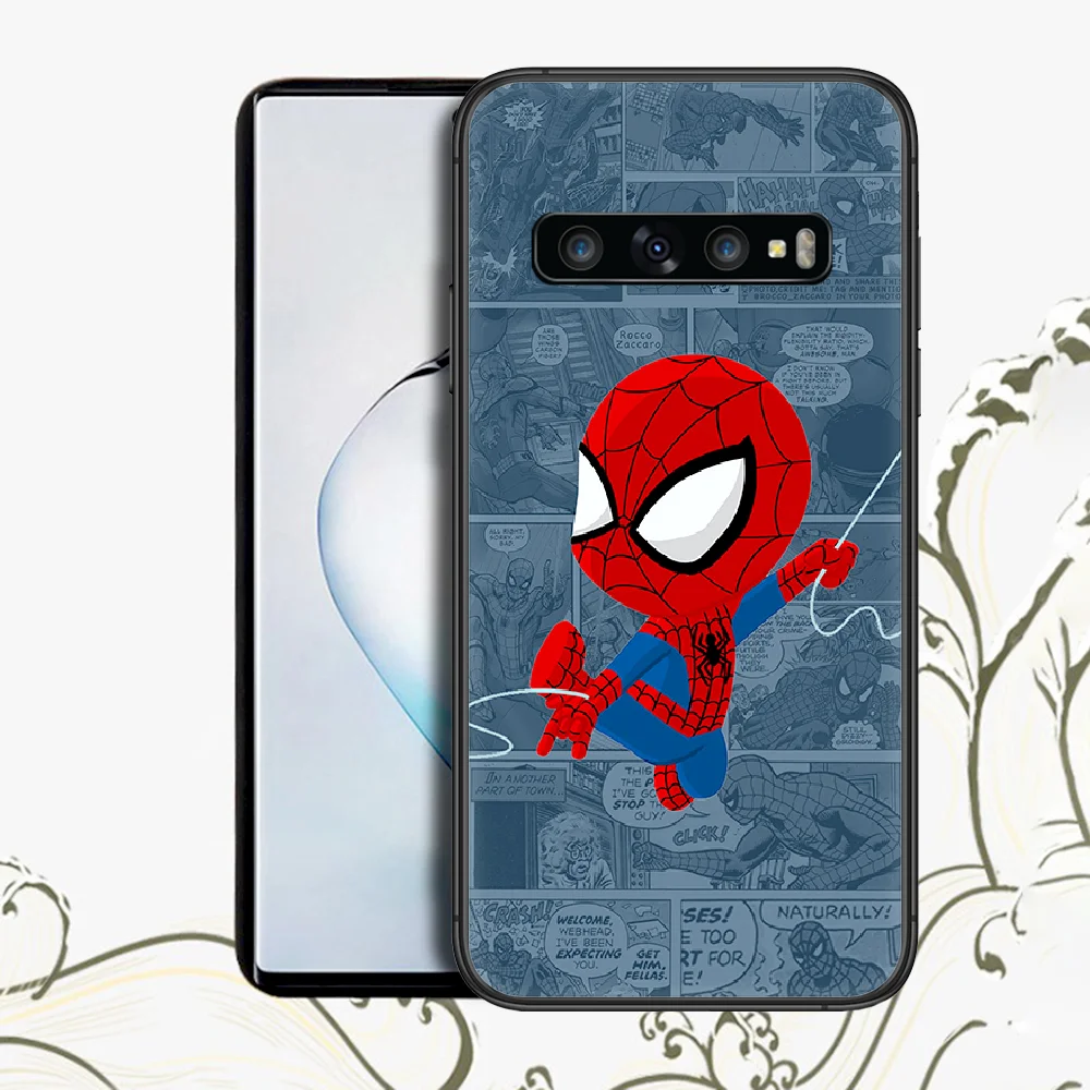 

SuperHero Spiders Mans Samsung Galaxy Note S 7 8 9 20 21 10 Plus E Lite Uitra For Phone Case black Funda Pretty Waterproof