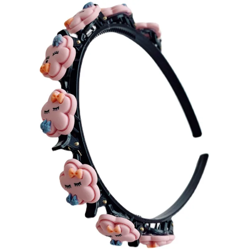 Non-Slip Алиса в стране и повязка на голову с жемчужиной детей из шерсти животного