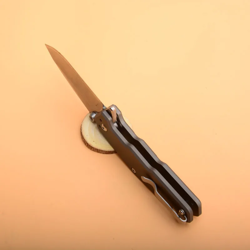 

2pcs Folding knife K3810 Camping Knife D2 Blade titanium handle Handle Pocket EDC tool Outdoor Survival Tactical Hunting Knives