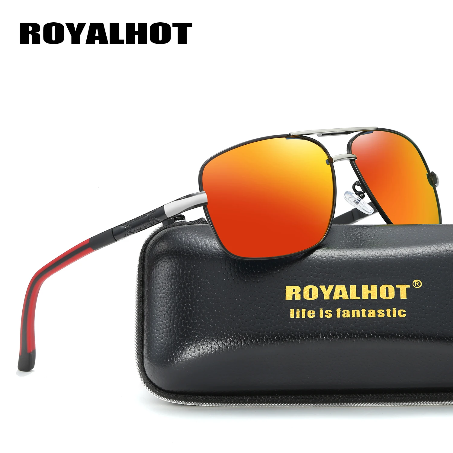 RoyalHot мужские женские поляризационные сплав крутые овальная оправа