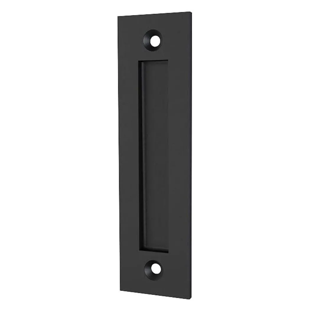 

High Quality Hot New Door Handle Set Sliding Steel Barn Door Black Finger Flat Flush Hardware Pull Replacement