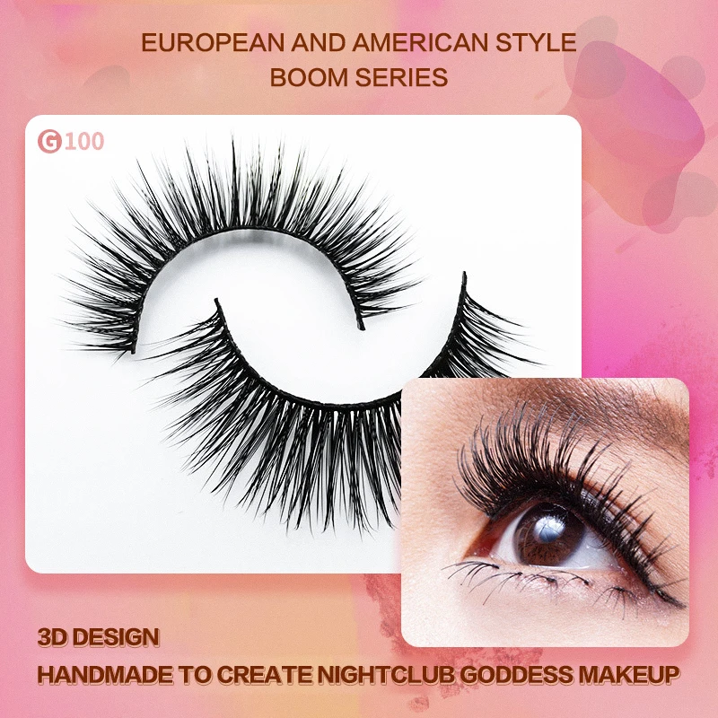 

Норковые накладные ресницы 4 пары 3D натуральные накладные ресницы драматический объем накладные ресницы для макияжа Искусственные ресницы