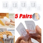 Двухсторонние настенные крючки, вешалка, прочный прозрачный держатель на присоске для кухни