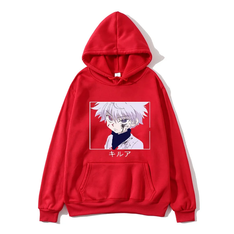 

2020 Anime Hunter X Hunter Killua Leorio Kurapika Gon Hisoka Pullover Hoodie Streetswear Tops Anime clothing Men's jacket