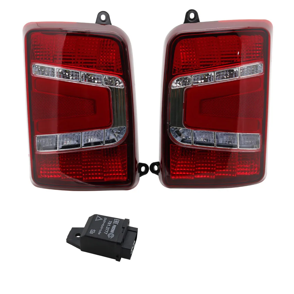 Red Taillight relay 2 шт. 7 дюймов круглые светодиодные фары дальнего ближнего света DRL боковые габаритные огни DC12v 24 в фары для Lada 4x4 urban Niva - Цвет: Red Taillight relay