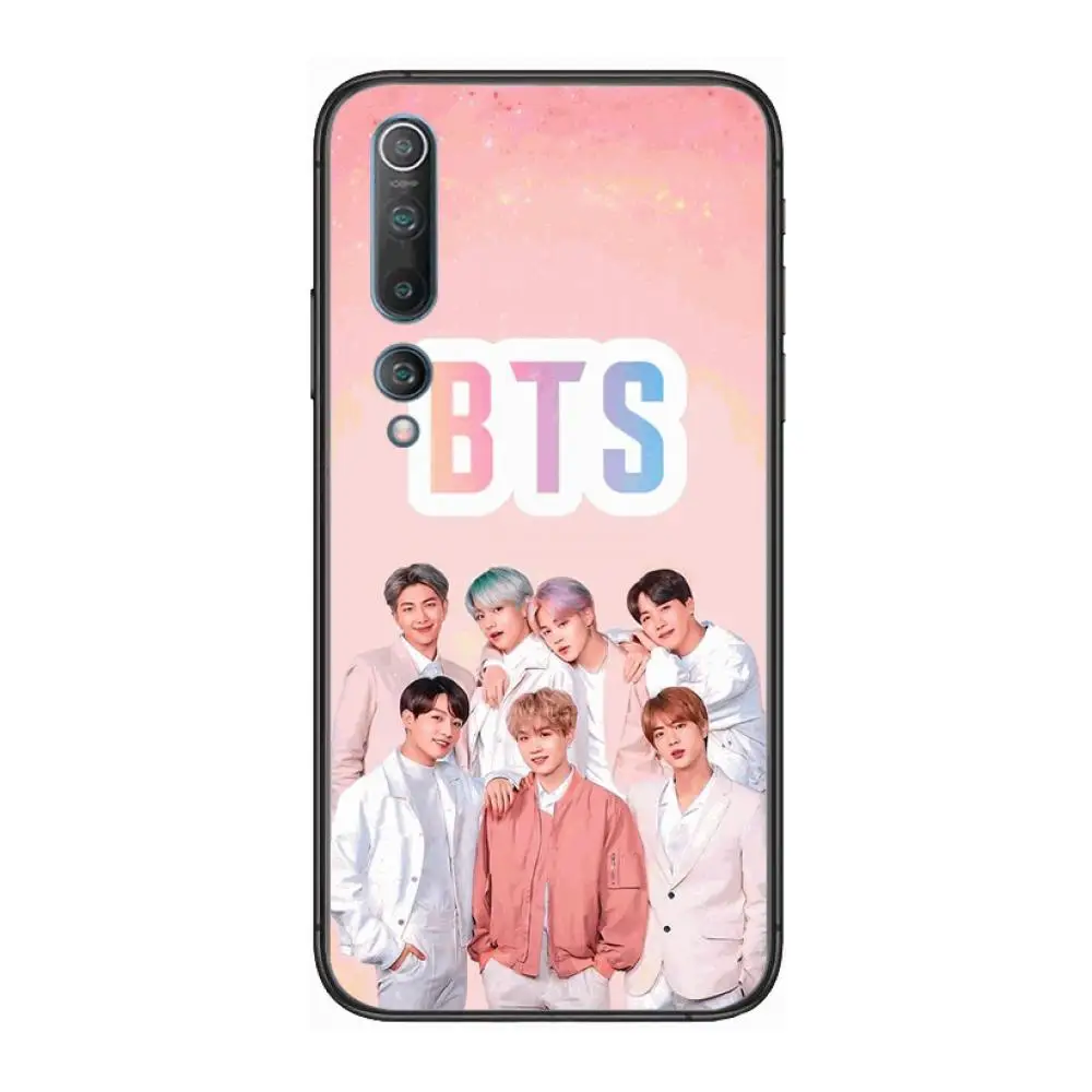 

Case B-Bangtan Boys style Phone Case For xiaomi mi11 5g 10 liti Ultra 9Pro SE 3 8 Note Anime Black Cover Silicone Back Pretty tp