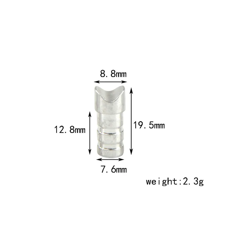 50 шт. алюминиевые стрелы для стрельбы из лука арбалета полумесяца хвосты DIY