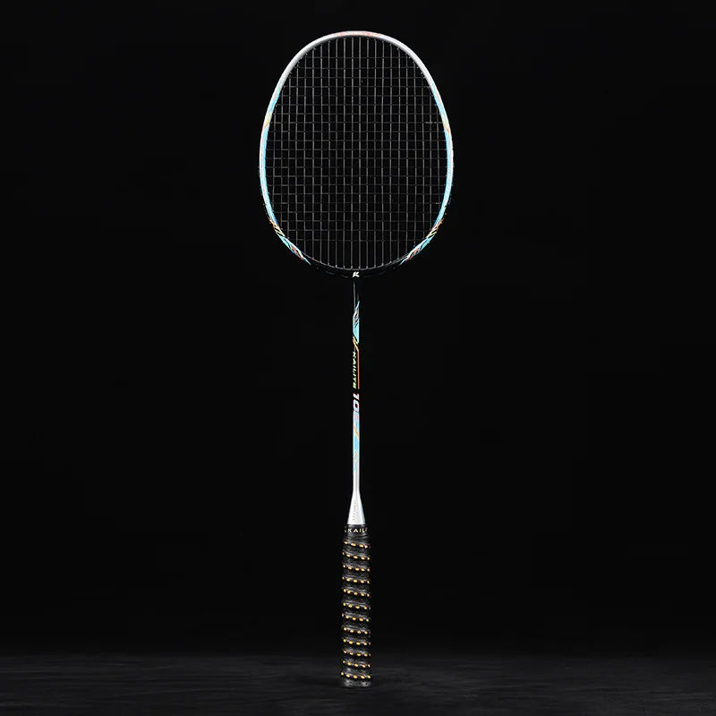 

Full Carbon Fiber Lightest 10U 50g Badminton Racket Strung Max Tension 30LBS Professional Rackets With String Adult