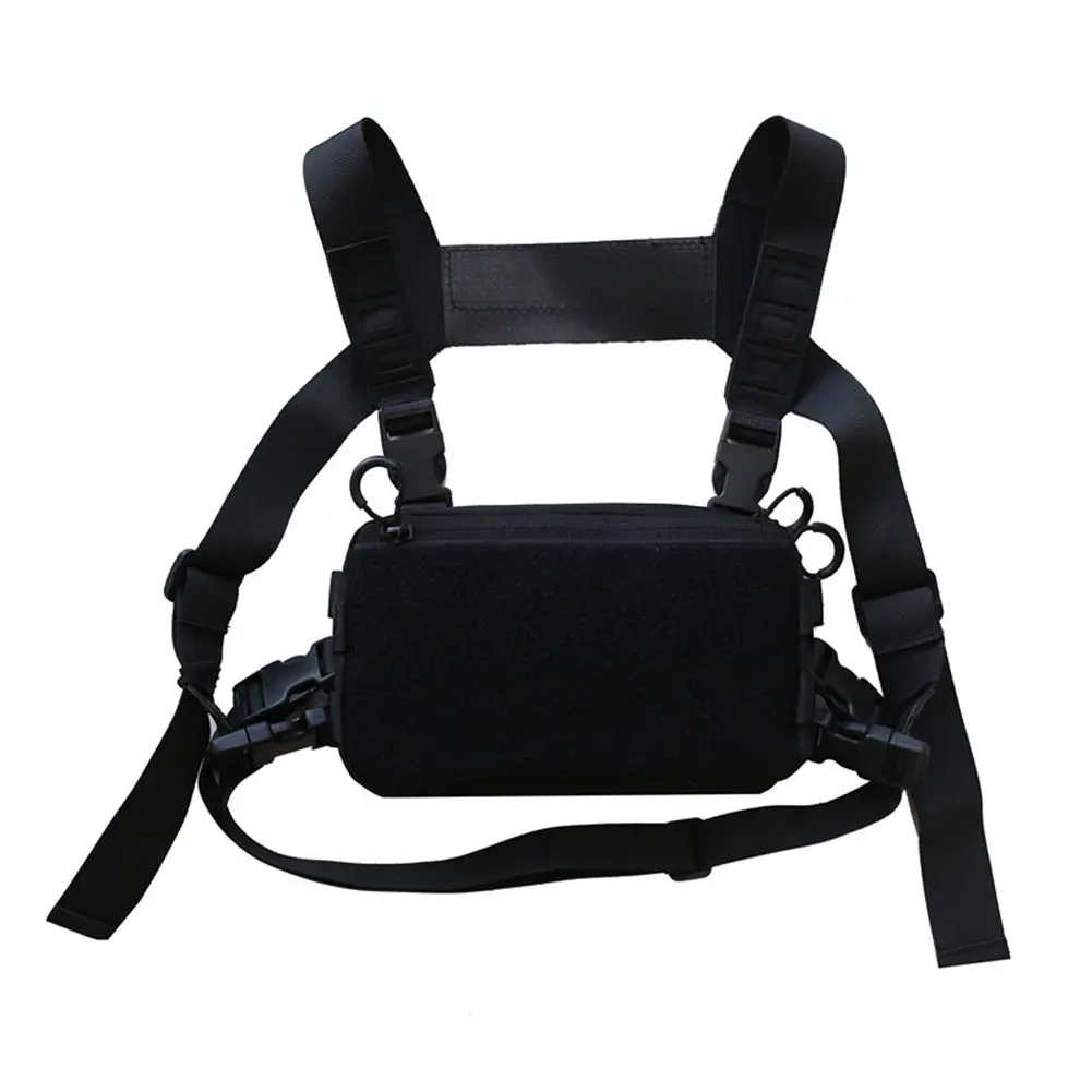 

Black White Cosplay Accessories Street Functional Tactical Vest Bag Fashion Vest Unisex Men's Women's Backpack Chest Bag Bags