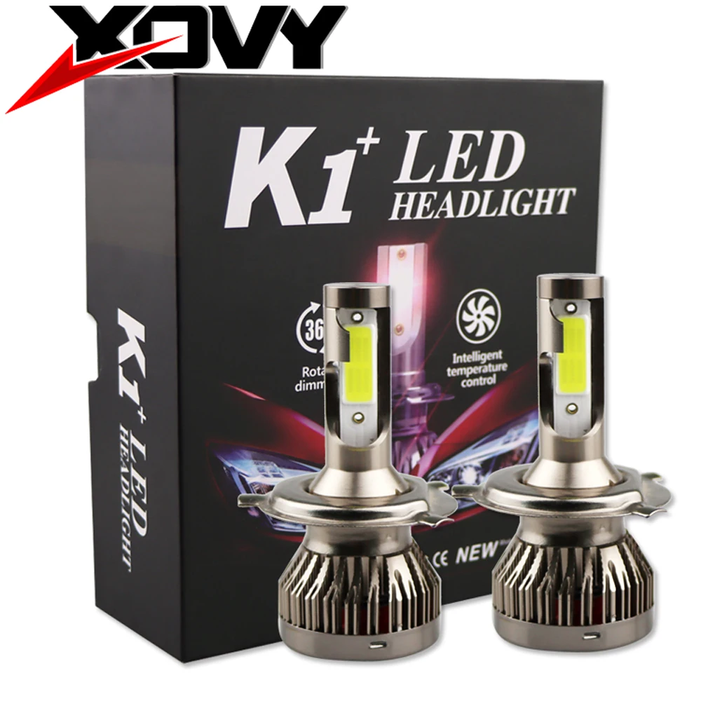 

H4 H7 50W LED Car Headlight 12V 6000K 6000Lm Aluminum Waterproof Headlamp H8 H9 H11 H13 9004 9005 9007 K1 Car Led Headlight