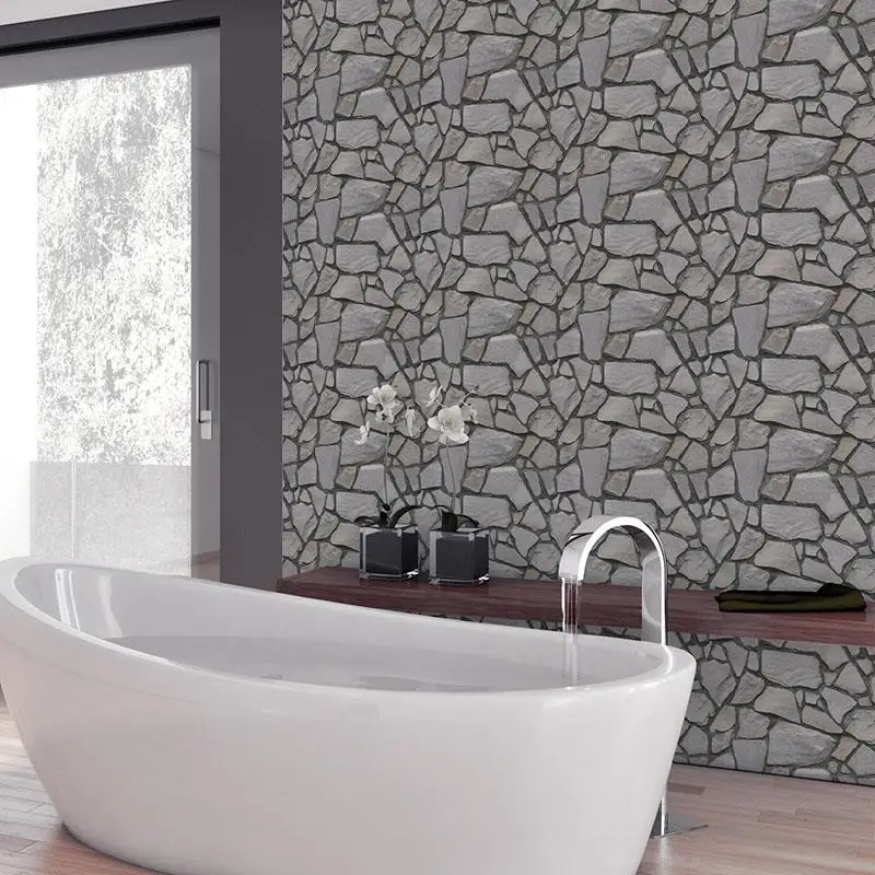 

3D Tile Brick Wall Sticker Self-adhesive PVC DIY Wallpaper Home Wall Decal