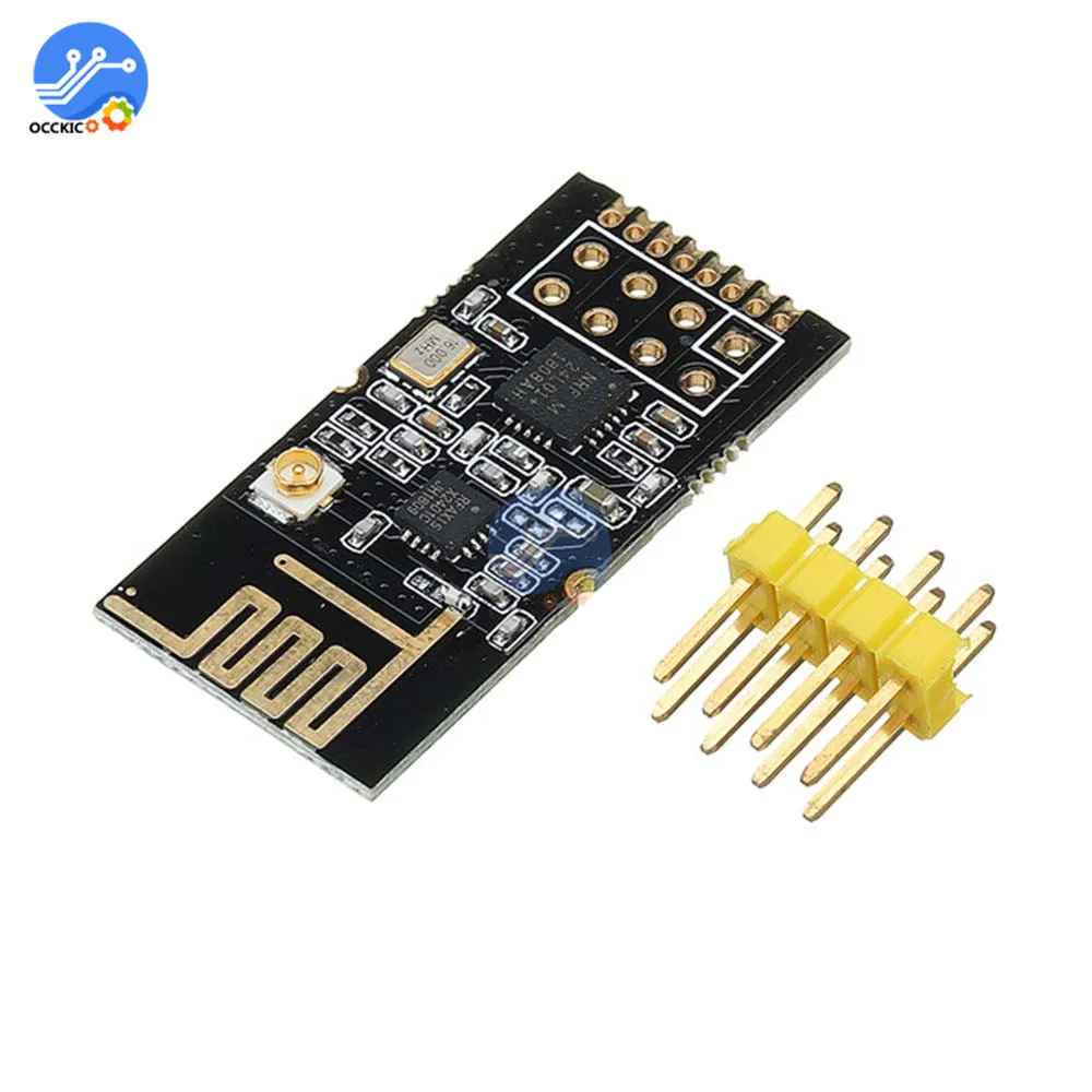 

GT-24 Wireless Module 2.4G NRF24L01+PA+LNA 1100M Long Distance Digital Transmission With Non-welding Pin