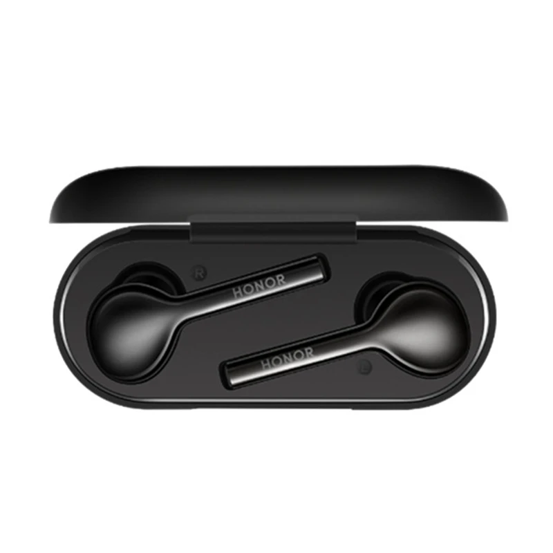 black huawei Honor FlyPods Молодежная версия TWS Беспроводные Bluetooth 5,0 наушники водонепроницаемые с микрофоном Музыка сенсорная Беспроводная зарядка - Цвет: black