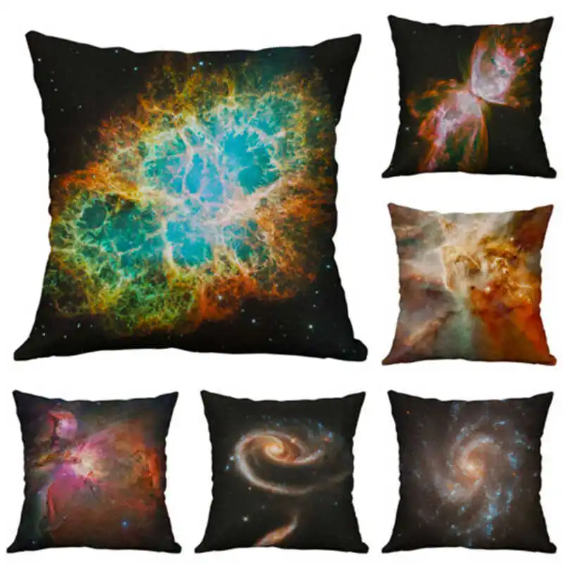 Оригинальный льняной чехол-накладка Стандартный Декор Подушка звездное небо