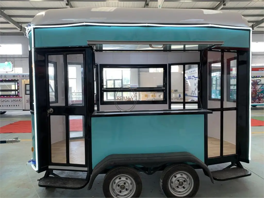 Китайские передвижные уличные тележки для продажи еды грузовики с морозильной