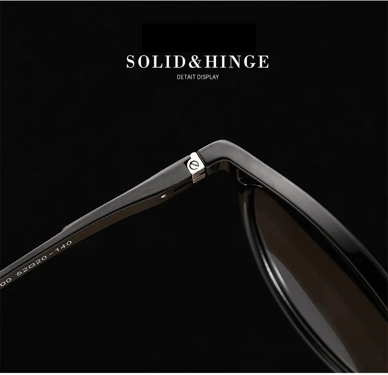 Reven Jate Men Women Classic Retro Rivet Polarized Sunglasses TR90 Legs Lighter Design Oval Frame UV400 Protection 9900