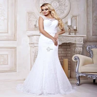 sexy mermaid lace mermaid wedding dresses white ivory beautiful fishtail bridal gown vestido de noiva