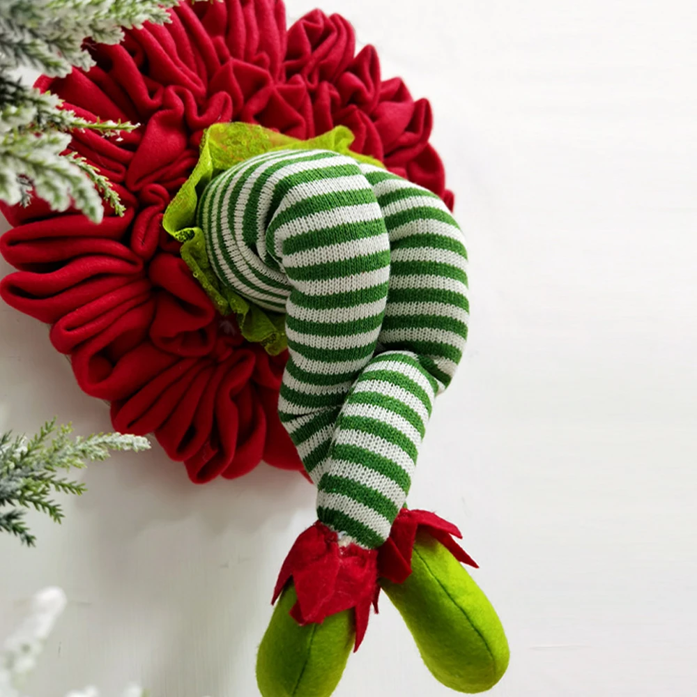 

Santa Claus Legs Christmas Tree Decoration Plush Door Decor Santa Claus Elf Leg Christmas Decor For Home Hanging Ornaments