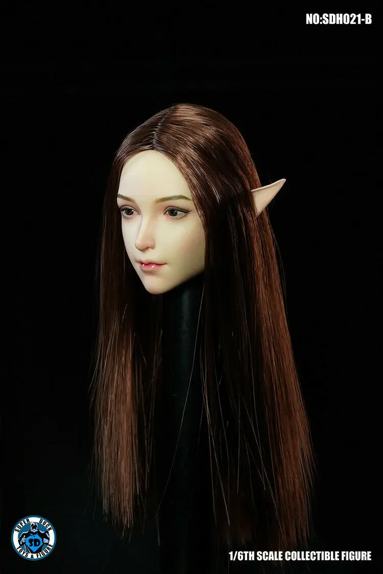SUPER DUCK 1:6 SDH021B Elves Head Sculpt For 12" Female TBLeague Phicen Figure Body Model soldier htransplant |