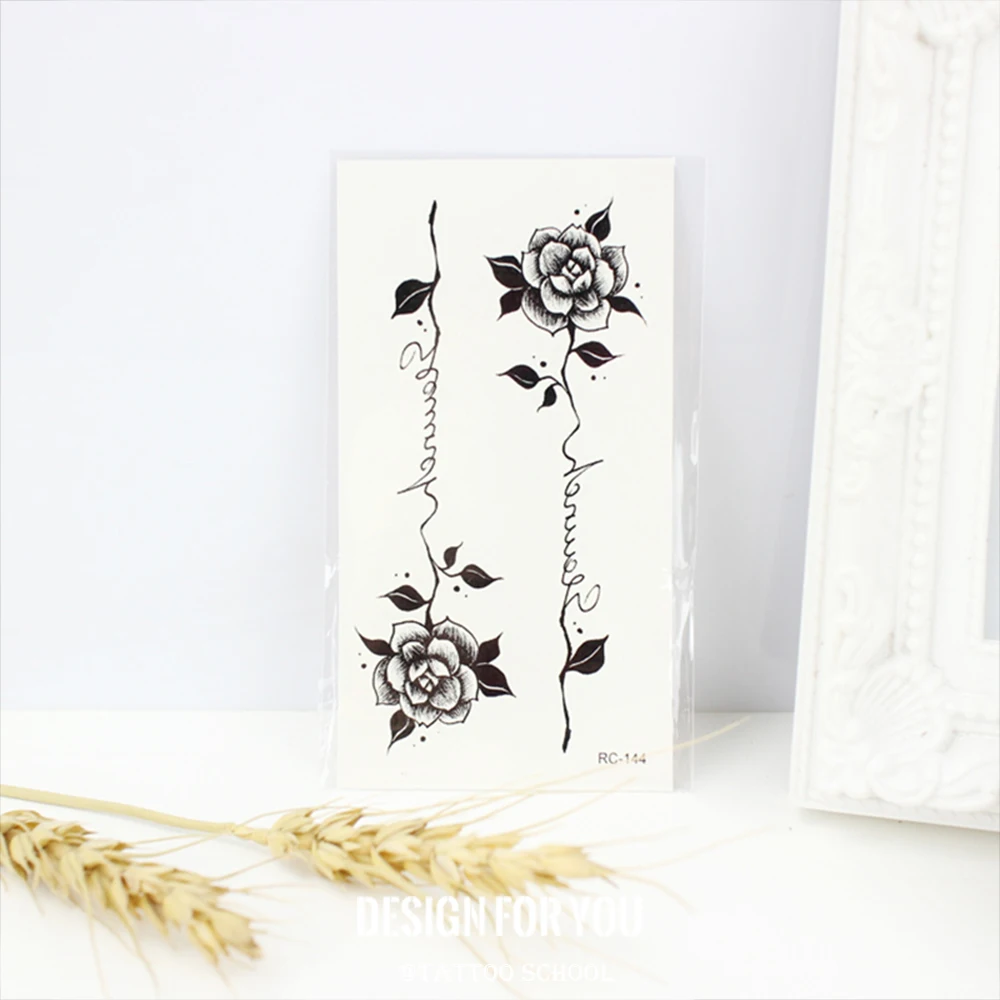 Водостойкие временные сексуальные татуировки для мужчин и женщин искусственная