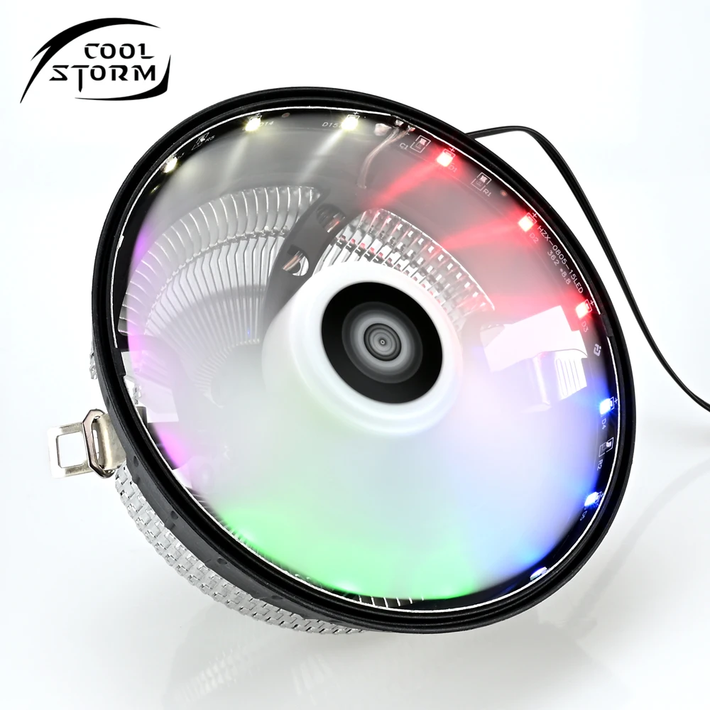 

CPU Cooler Radiator 3PIN Low Noise RGB Cooling Fan Air Heatsink For Intel LGA 775 1150 1151 1155 1156 AMD AM2 AM3 AM4 Cooler