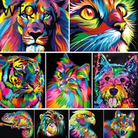 5d diy diamond painting animal lion cat cross stitch kit full drill embroidery mosaic art picture of rhinestones home decor gift